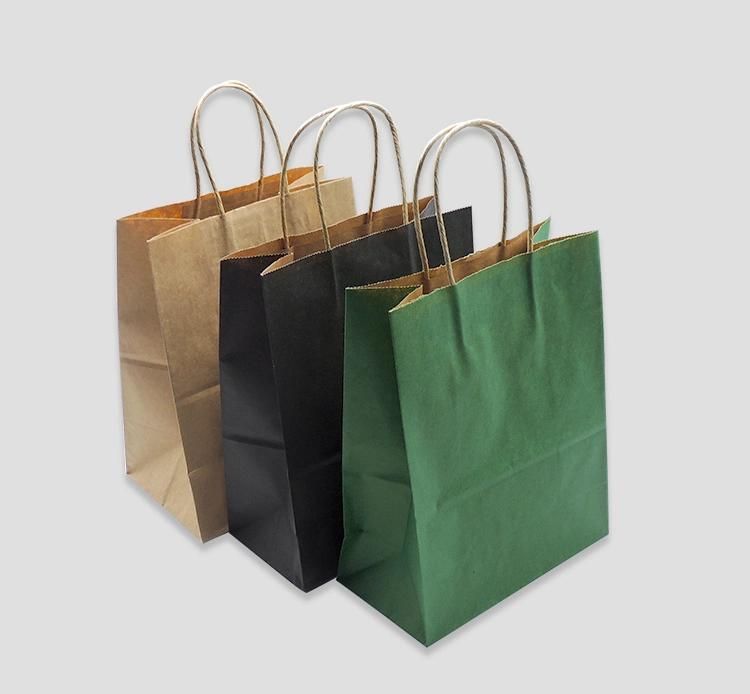 Eco-Friendly Wholesale Custom Size Kraft Paper Reusable Gift Bag