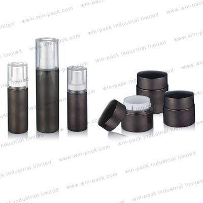 Winpack Hot Sale Luxury Black Pet Acrylic Lotion Bottle 150ml with Clear Cap