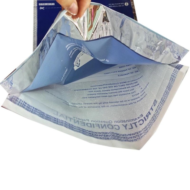 Tamper Proof Transparent Security Bag with Level 4 Closure Tape Deposit Plastic