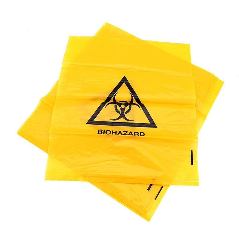 Medical Disposable Zip Zipper Lock Lab Biohazard Waste Specimen Autoclave Medicine Pill Drug Reclosable Transport LDPE PE Plastic Bags