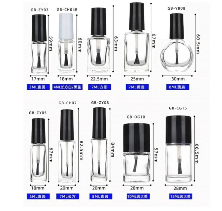 Empty 1.5ml 2ml 3ml 5ml 10ml 15ml Nail Polish Bottles