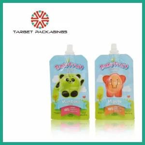 Target Packagings / Manufacturer Best Quality Squeeze Organic Food Packing BPA Free Custom Brand Baby Food Packaging Spout Pouches