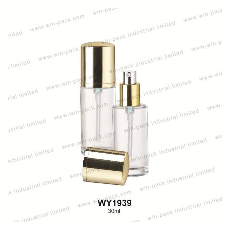 Custom Top Selling Empty Clear Glass Foundation Bottle for Make up