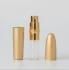 Metallic Golden Color Aluminum Case Glass Inner Bottle Perfume Sprayer