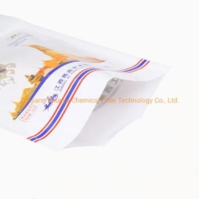 Colorful Printed 5kg Rice PE Packaging Bag with Plastic Handle