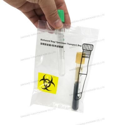 Customized Lab Biodegradable Biohazard Specimen Transport Bags for Laboratory