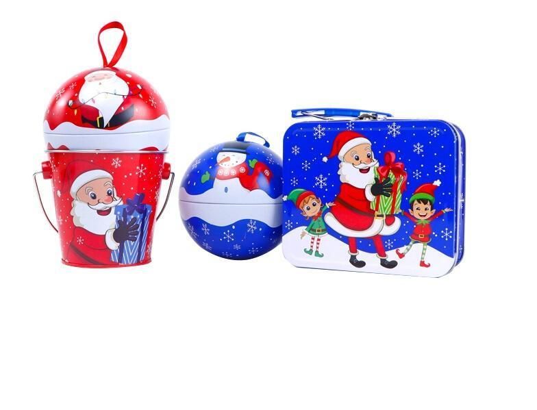 Best Performance Christmas Dry Food Packing Christmas Gift Candy Tin Box