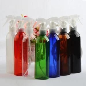 250ml Pet Plastic Round Shoulder Trigger Mist Spray Bottle for Cleaning