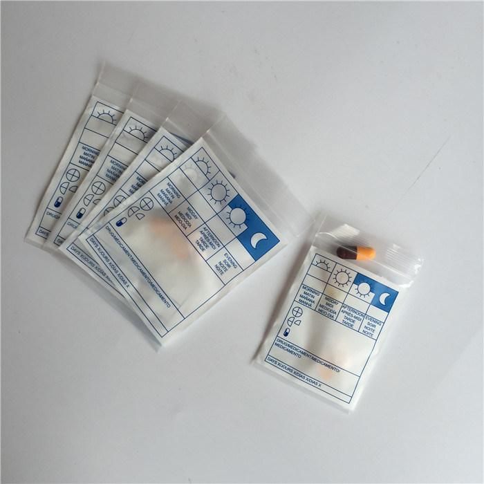 LDPE Plastic Medical Ziplock Bag Dispensing Reclosable Zipper Bags