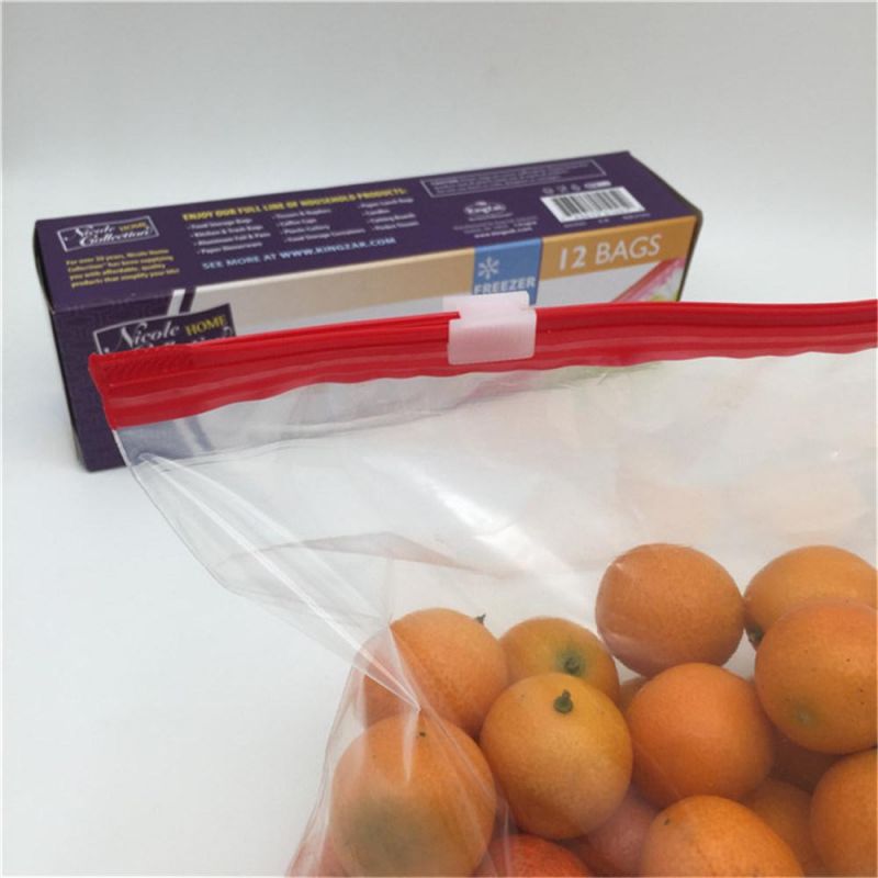 BPA Free Food Storage Packaging Zip Lock Slider Sandwich Bags