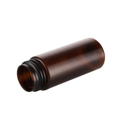 150ml Empty Pet Plastic Brown Cosmetic Bottle