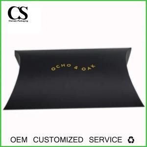 Custom Logo Print Hair Extensions Paper Package Pillow Box