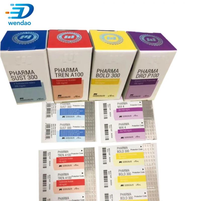 Pharmaceutical Custom Pharma Brand Vial Box Packaging Steroids 10ml Vial Box