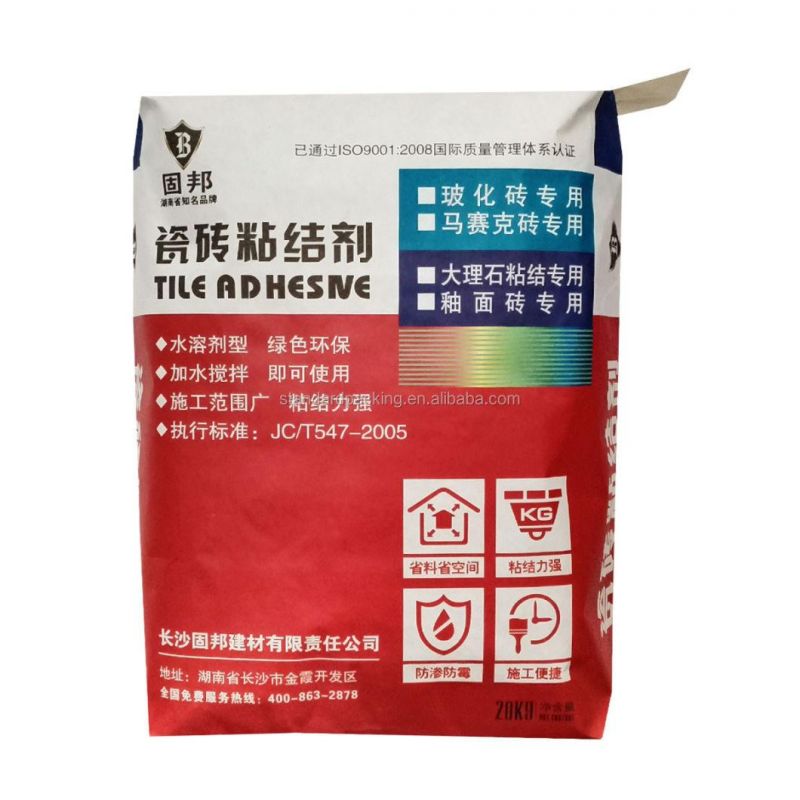 Wholesale Cement Packaging Bag Kraft Paper Cement Bag Valve Sack 10kg 20kg 25kg