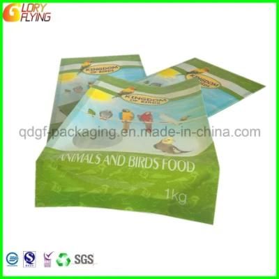 Food Packaging Plastic Bag with Zipper for Birds Food/Stand up Bag