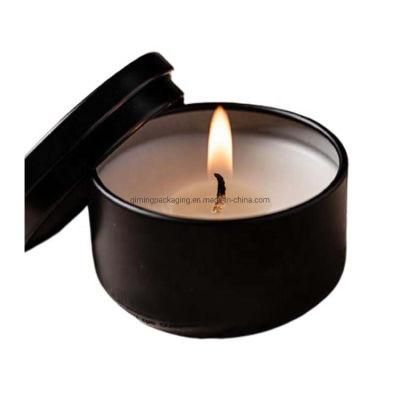 Hot Sale Food Grade Round Tin Box Matel Tin Can Candle Tin Can