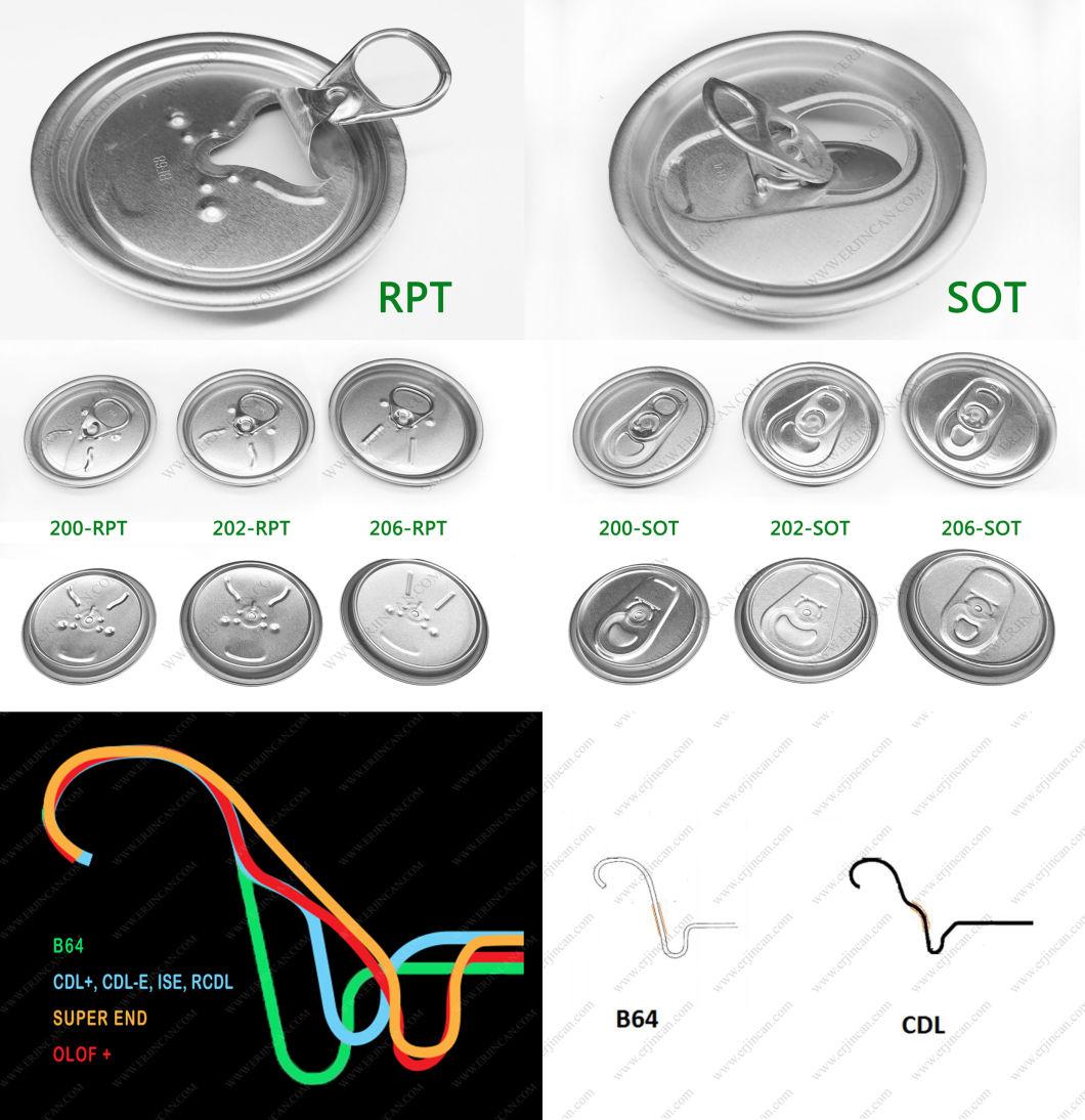 Aluminum Beverage Can Lids 202 Sot