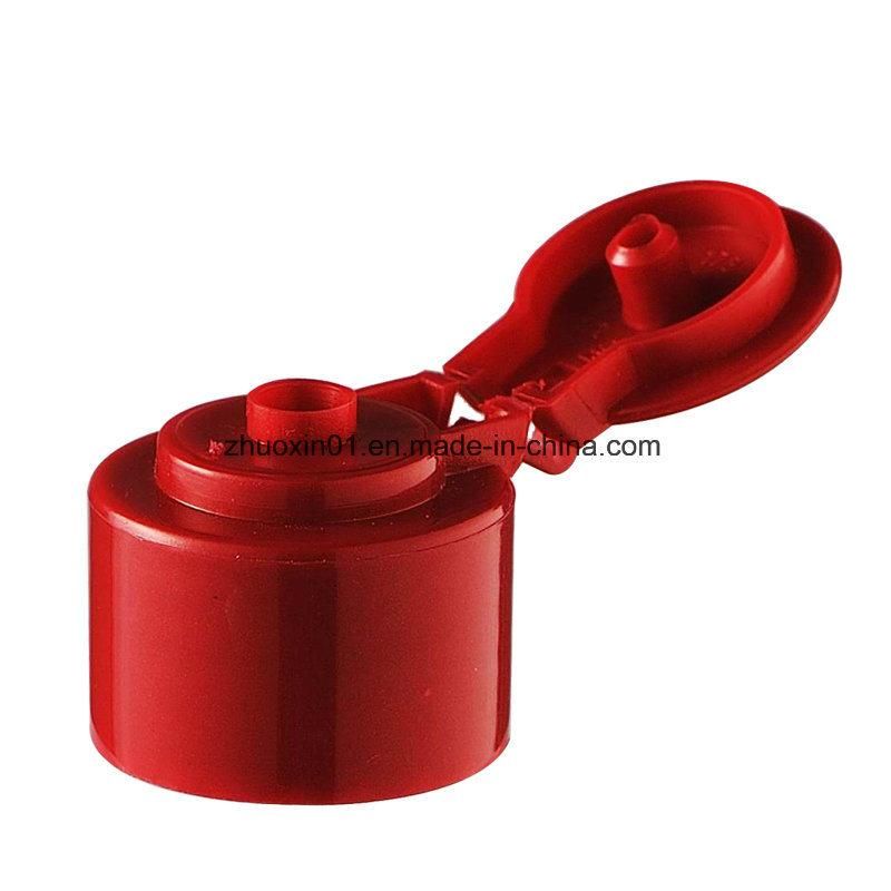 Plastic Flip Top Cap for Shampoo Bottle