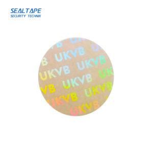 Authentication Laser Label Sticker Transparent Hot Stamping Foil ID Card Paper Hologram Overlay