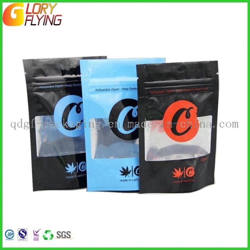 Plastic Packaging Bags with Smell Proof/Childproof Food Bag with Double Zipper