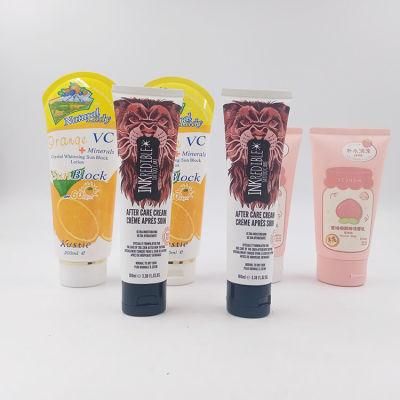 Empty Face Tube Sunscreen Creams Plastic Tube