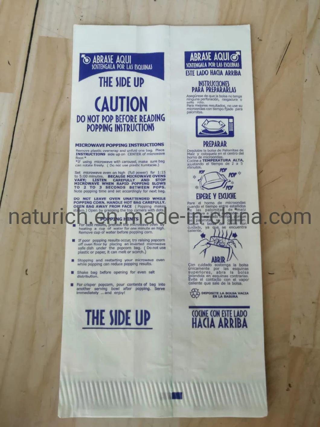 DIY Microwave Popcorn Packaging Bag with Logo Printing