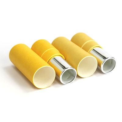 Custom Paper Packaging Yellow Round Small Tube
