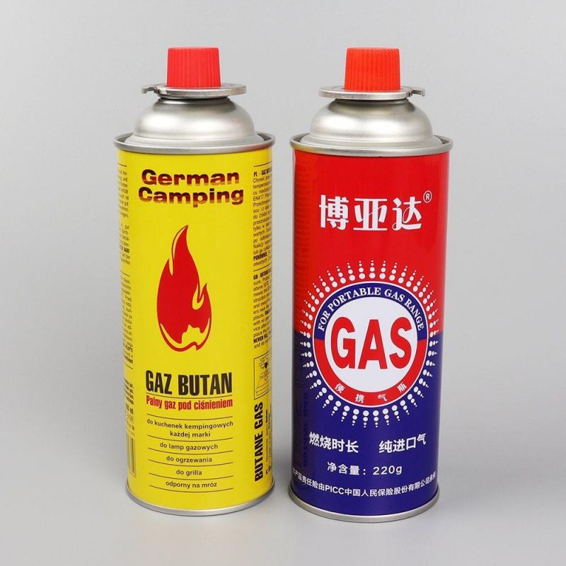 High Quality Butane Gas Can with Valve