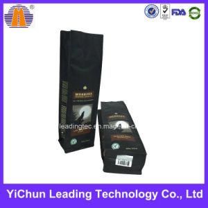 Aluminum Flat Bottom Quad Seal Stand up Plastic Coffee Bag