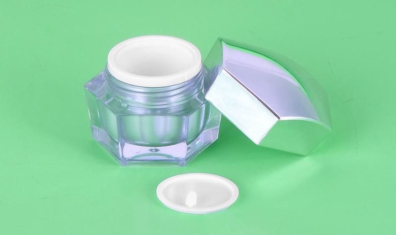 China Supply 10g Empty Acrylic Jar Plastic Jar for Cream Container