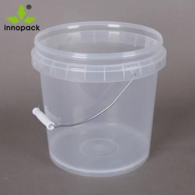 10L Food Grade Printed Plastic Bucket Pail with Lid and Handle
