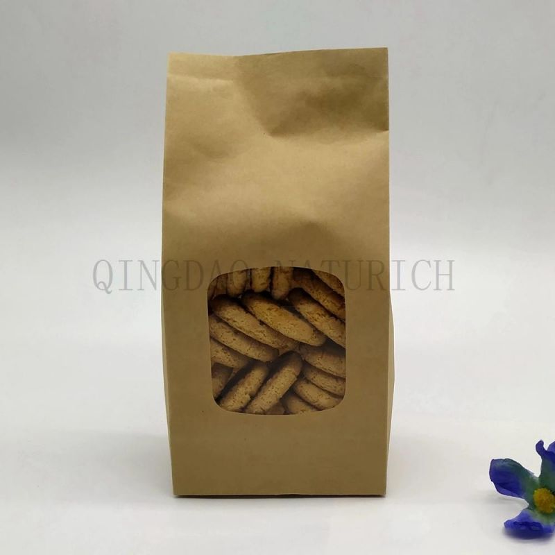 Compostable Laminated Pouch/Printed PLA Pouch/Printed PLA Bag/Printed Compostable Bag/Flat Bottom Paper Bag