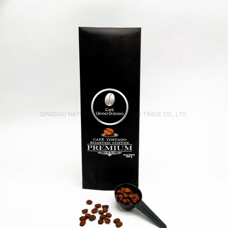 500g /250g Matt Laminated Plastic Aluminizing Back Seal Pillow Pouch Valve Bag for Chocolate /Coffee