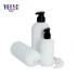 Bulk Price Empty White Cosmetic Container Pet Plastic Shampoo Bottle