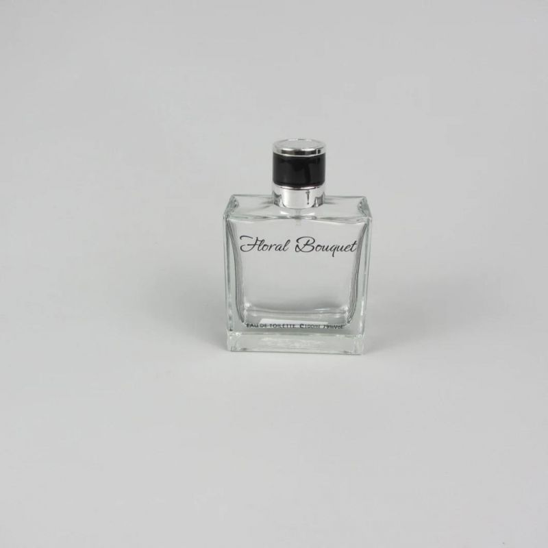 Clear Square Design Refillable Empty Perfume Bottle