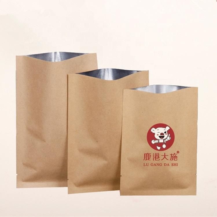 Three Side Heat Sealed Aluminum Foil Paper Bag with Tear Notch