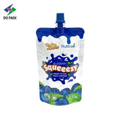 Dq Pack Custom Printed Spout Pouch Wholesale Packaging Spout Pouch Stand up Pouch with Spout for Fructose Syrup Packaging