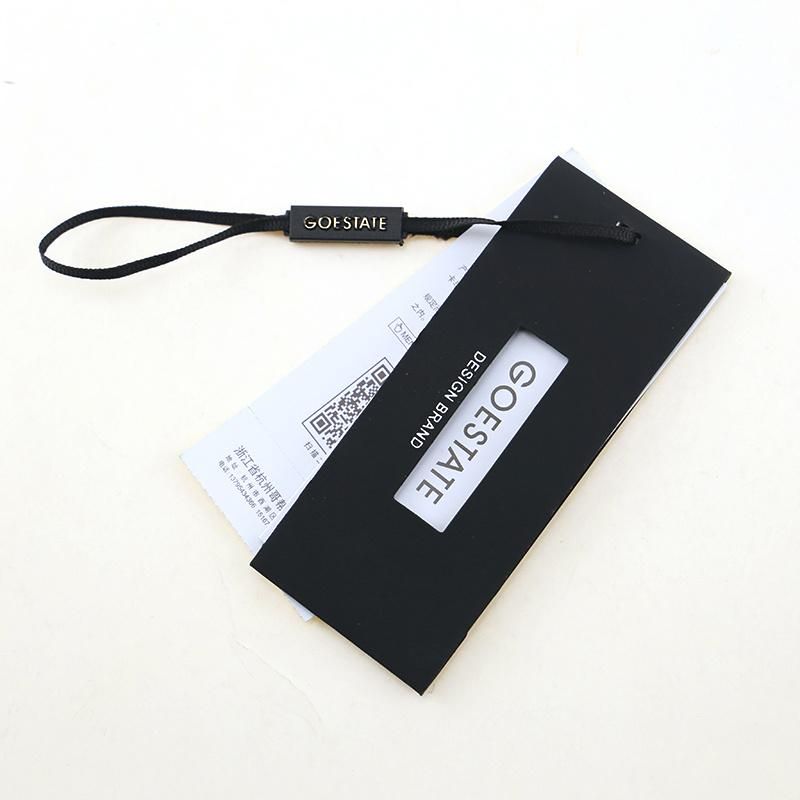 Poyester Strings Black Color Fsc Paper Hangtag