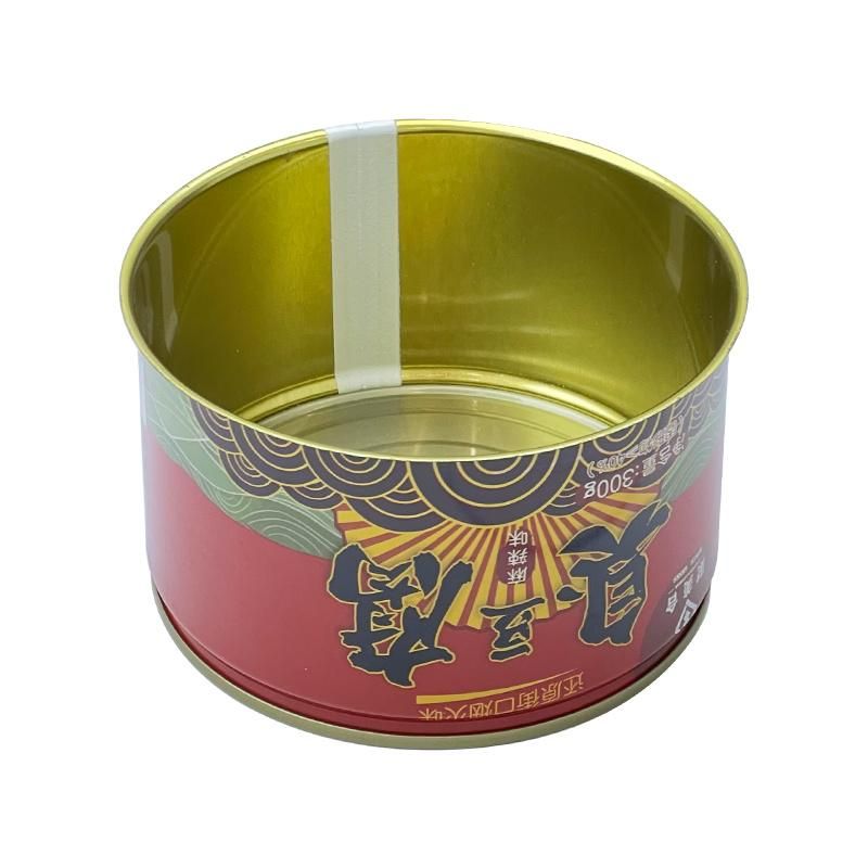 953# Empty Round Food Tin Can for Luncheon Meat