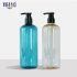 High Transparent Cosmetic Shampoo Bottle with Customized Color Logo Printing