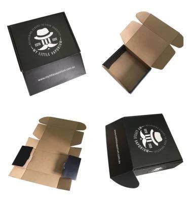 Custom Corrugated Packaging Box with Wood Texture Printing