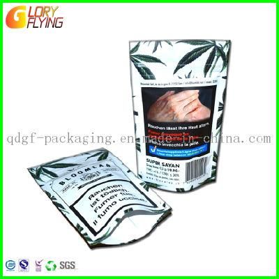 Smell Proof Mylar Bag Tobacco Packaging Pouch From Supplier