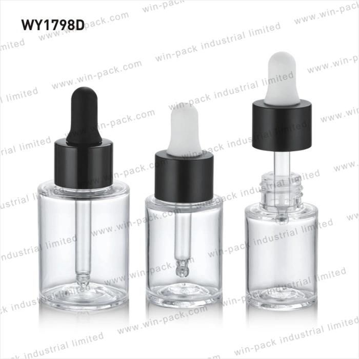 China Supply Acrylic 30ml Plastic Dropper Bottle Ampoule Packing