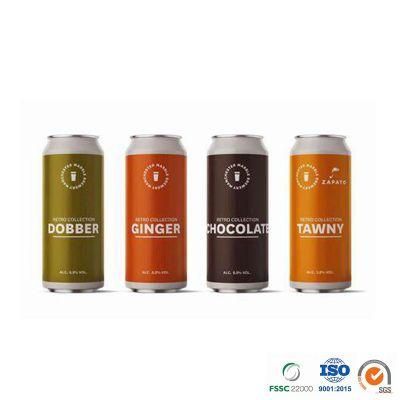 Factory Direct Beverage Customized Printed or Blank Epoxy or Bpani Lining Standard 500ml Aluminum Can