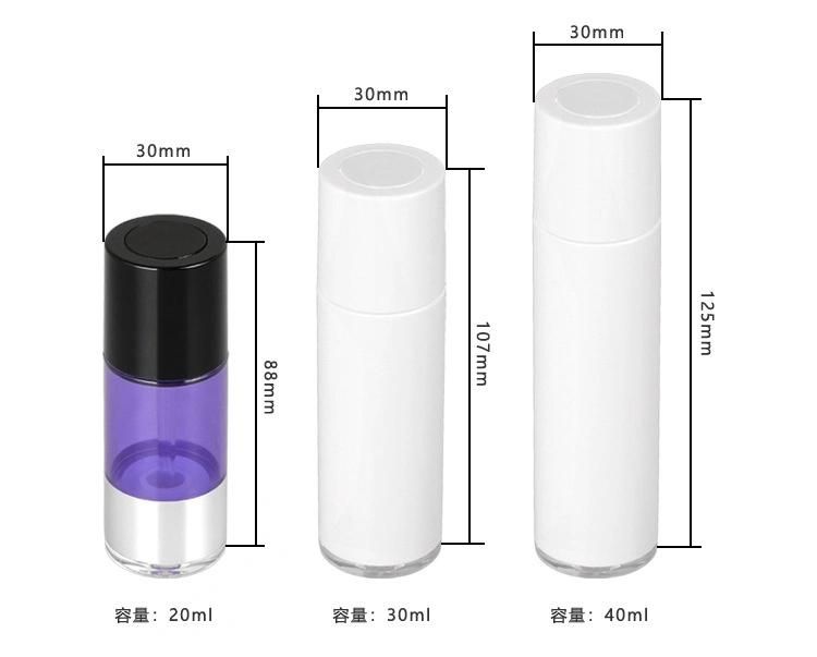 20ml 30ml 50ml Empty Plastic Clear Airless Bottle for Skin Care Serum