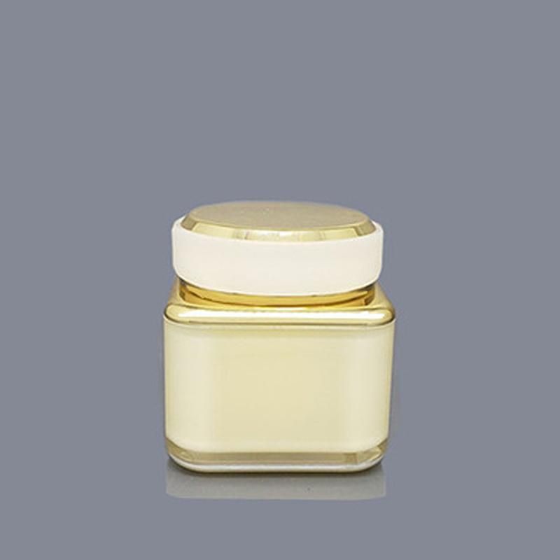 in Stock New Design Free Sample New Matte Transparent Cosmetic Acrylic Square 30ml 50ml Jar with Screw Cap