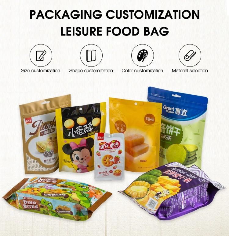 Most Competitive Custom Plastic Laminating Pouch Packaging Bags for Dried Mushroom Tofu Pasta Packaging