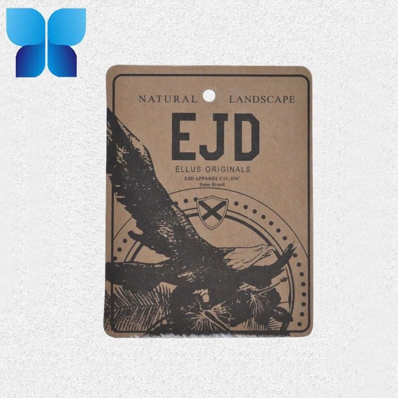 Good Quality Customized Label Kraft Hangtag for Garment