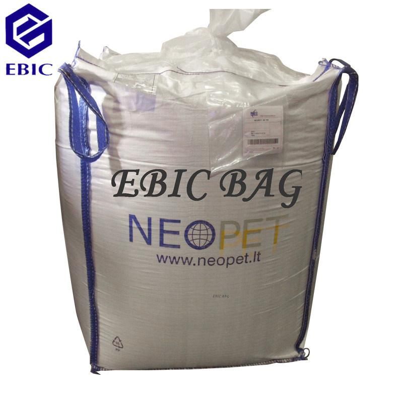 U-Panel Body Corner Loops Fertilizer Cement Sand Mineral Printed Overlocking Sewing Anti-UV Treatment PP Plastic Woven FIBC Ton Super Sack Bulk Jumbo Big Bag