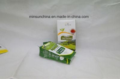 Custom Logo Stand up Flat Bottom Tea Packaging Bag